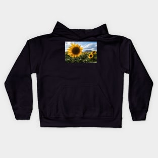 Late Summer Sunflowers Kids Hoodie